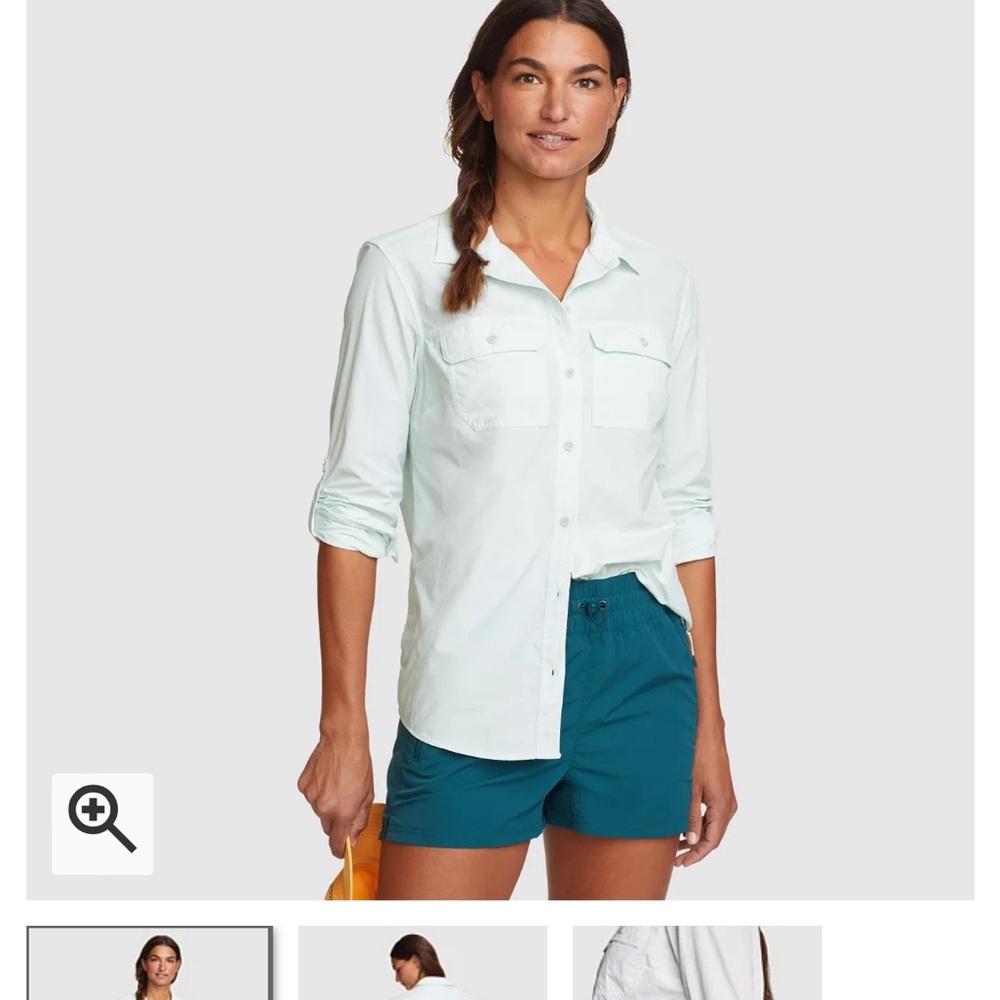 Eddie Bauer Women's Mountain Ripstop Long-Sleeve Shirt Large